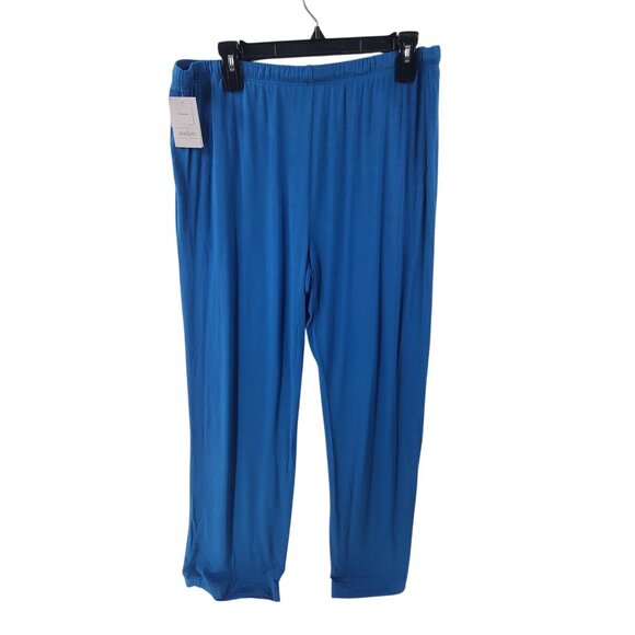 Auden NWT Pants Cloundwear Sleepwear ajama Pants Blue Women's Size L - Picture 4 of 7